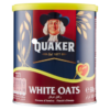 Quaker White Oat Tin 500g. Start your day with a warm and satisfying bowl of Quaker Porridge Oats.