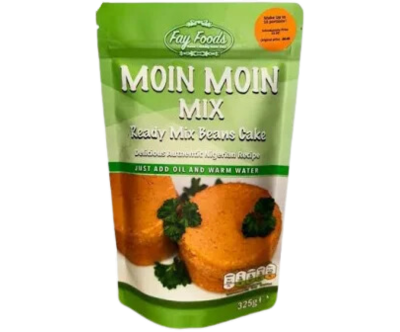 Moin Moin Mix Fay Foods 325g. Instant Ready Mix Beans Cake. Delicious Authentic Recipe. Just add Oil and…
