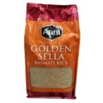 Aani Golden Sella Basmati Rice 5g. a premium quality rice sourced from the fertile fields of Punjab, India.