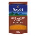 Rajah Spices Ground Mild Madras Curry Powder 100g
